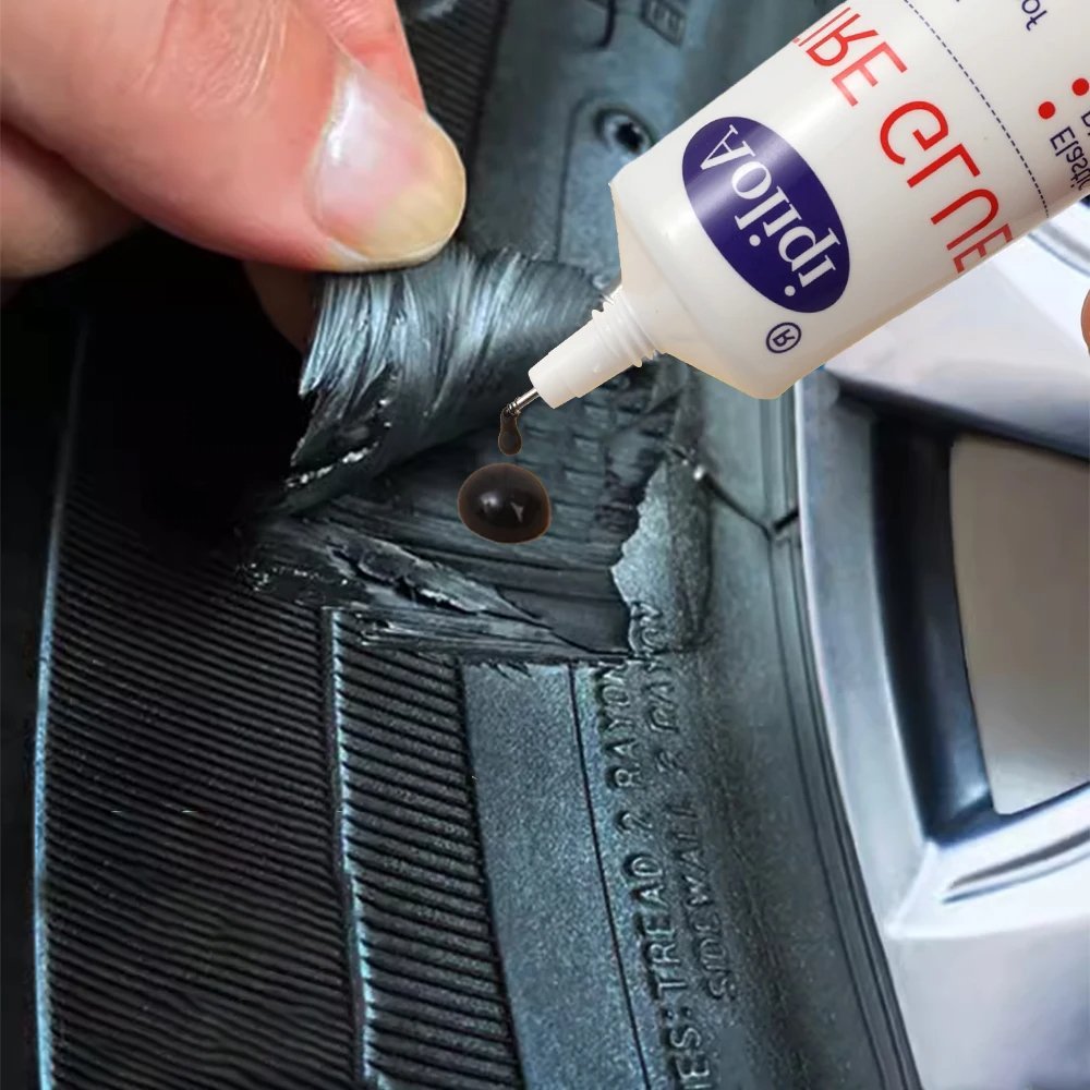 Réparation Pneu Crevé - CarTyreGlue™ - Blanc - Les Délires Auto