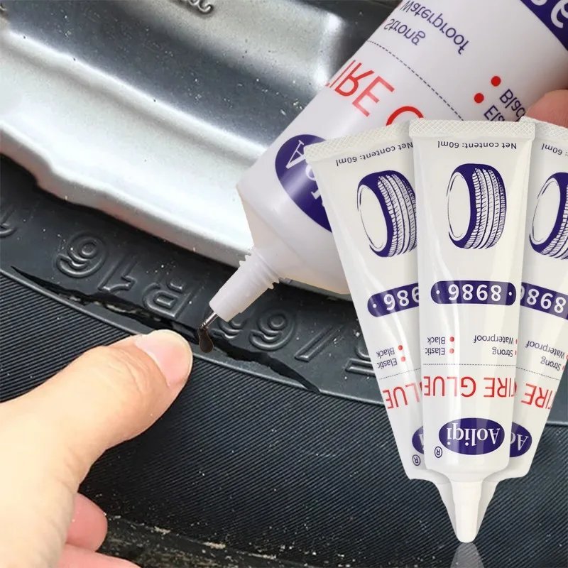 Réparation Pneu Crevé - CarTyreGlue™ - Blanc - Les Délires Auto