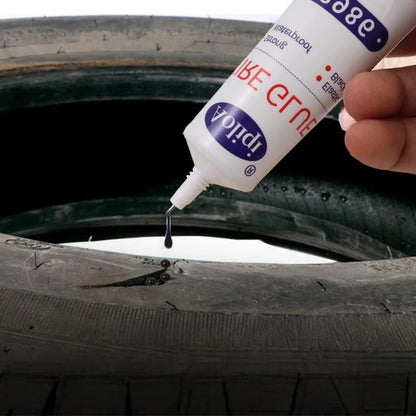 Réparation Pneu Crevé - CarTyreGlue™ - Blanc - Les Délires Auto