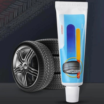Réparation Pneu Crevé - TyreGlueLiquid™ - Bleu - Les Délires Auto